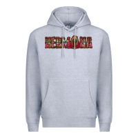 Heather Grey hermana floral aztec leopard Premium Hoodie - Jasminsmagicworld
