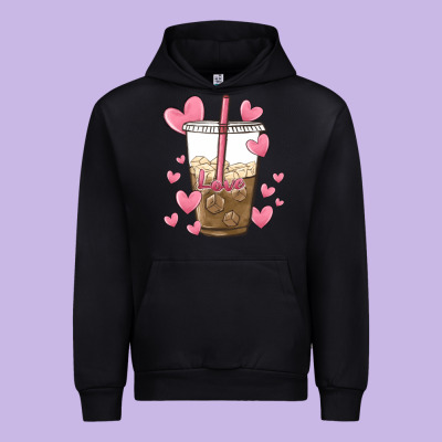 Valentine Coffee Lover Urban Hoodie Designed By Maliassmallbusiness