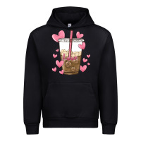 Black valentine coffee lover Urban Hoodie - MaliasSmallBusiness