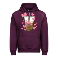 Mauve Wine valentine coffee lover Urban Hoodie - MaliasSmallBusiness