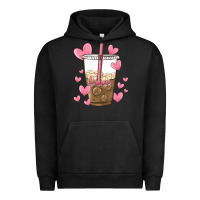 Pigment Black valentine coffee lover Urban Hoodie - MaliasSmallBusiness
