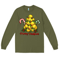 Army Green merry christmas lacrosse Long Sleeve Tee - RanaPortraitStore