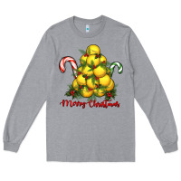 Heather Grey merry christmas lacrosse Long Sleeve Tee - RanaPortraitStore