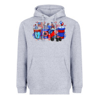 Heather Grey american drink Heavyweight Hoodie - RacoonDesign