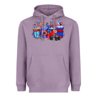 Lavender american drink Heavyweight Hoodie - RacoonDesign