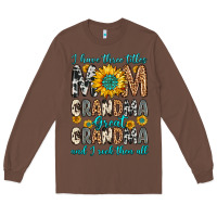 Chestnut i have three tittles mom grandma great grandma Long Sleeve Tee - Zillion Design Studio