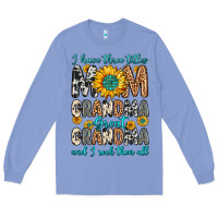 Colony Blue i have three tittles mom grandma great grandma Long Sleeve Tee - Zillion Design Studio