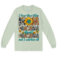 Matcha i have three tittles mom grandma great grandma Long Sleeve Tee - Zillion Design Studio