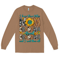 Toasted Coconut i have three tittles mom grandma great grandma Long Sleeve Tee - Zillion Design Studio