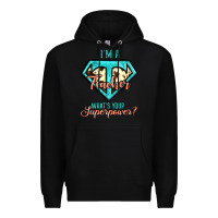 Black i'm a teacher what's your superpower cowhide Premium Hoodie - Jasminsmagicworld