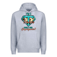 Heather Grey i'm a teacher what's your superpower cowhide Premium Hoodie - Jasminsmagicworld