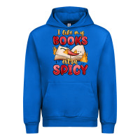 Cobalt i like my books extra spicy Urban Hoodie - MaliasSmallBusiness