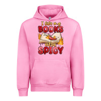 Fuchsia Pink i like my books extra spicy Urban Hoodie - MaliasSmallBusiness