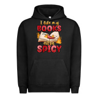 Pigment Black i like my books extra spicy Urban Hoodie - MaliasSmallBusiness