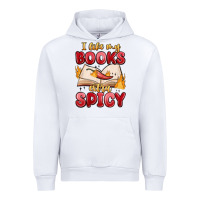 White i like my books extra spicy Urban Hoodie - MaliasSmallBusiness