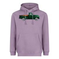 Lavender western green truck right side view 1 Heavyweight Hoodie - FaDigitalArtStudio