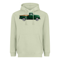 Matcha western green truck right side view 1 Heavyweight Hoodie - FaDigitalArtStudio