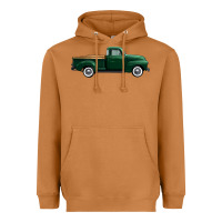 Meerkat western green truck right side view 1 Heavyweight Hoodie - FaDigitalArtStudio