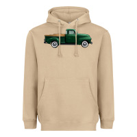 Mushroom western green truck right side view 1 Heavyweight Hoodie - FaDigitalArtStudio