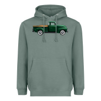 Sage western green truck right side view 1 Heavyweight Hoodie - FaDigitalArtStudio