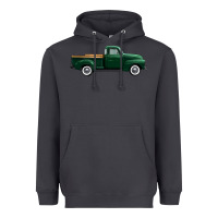 Smoke western green truck right side view 1 Heavyweight Hoodie - FaDigitalArtStudio