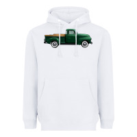 White western green truck right side view 1 Heavyweight Hoodie - FaDigitalArtStudio