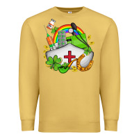 Antique Gold nurse  st patricks Premium Sweatshirt - AdoDesignShop