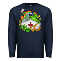 Navy nurse  st patricks Premium Sweatshirt - AdoDesignShop
