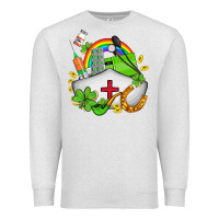 Oatmeal Heather nurse  st patricks Premium Sweatshirt - AdoDesignShop
