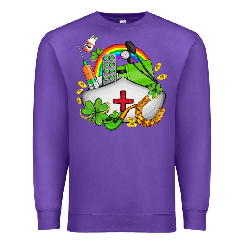 Nurse  St Patricks Premium Sweatshirt by AdoDesignShop | Teevron