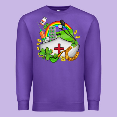 Nurse  St Patricks Premium Sweatshirt Designed By Adodesignshop