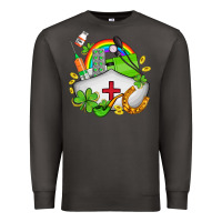 Smoke nurse  st patricks Premium Sweatshirt - AdoDesignShop