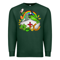 Sports Green nurse  st patricks Premium Sweatshirt - AdoDesignShop