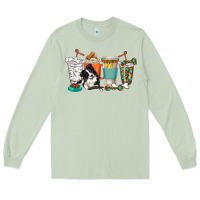 Matcha alaskan border collie dog coffee cups Long Sleeve Tee - texasbilliewilder