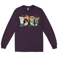 Plum alaskan border collie dog coffee cups Long Sleeve Tee - texasbilliewilder