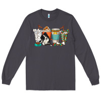 Smoke alaskan border collie dog coffee cups Long Sleeve Tee - texasbilliewilder
