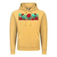 Vintage Mustard lips and strawberries Vintage Hoodie - AdoDesignShop