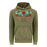 Vintage Olive lips and strawberries Vintage Hoodie - AdoDesignShop