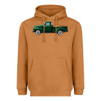 Meerkat western green truck right side view Heavyweight Hoodie - FaDigitalArtStudio