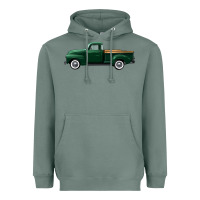 Sage western green truck right side view Heavyweight Hoodie - FaDigitalArtStudio