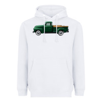White western green truck right side view Heavyweight Hoodie - FaDigitalArtStudio