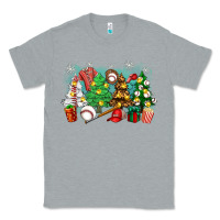 Heather Grey christmas trees with baseball Classic Tee - Zillion Design Studio