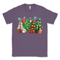 Lavender christmas trees with baseball Classic Tee - Zillion Design Studio