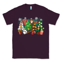 Plum christmas trees with baseball Classic Tee - Zillion Design Studio