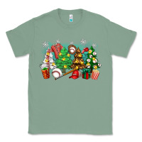 Sage christmas trees with baseball Classic Tee - Zillion Design Studio