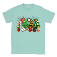 Seafoam christmas trees with baseball Classic Tee - Zillion Design Studio