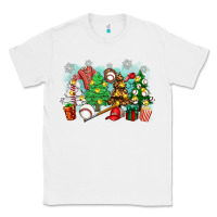 White christmas trees with baseball Classic Tee - Zillion Design Studio