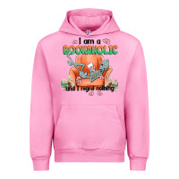 Fuchsia Pink bookaholic Urban Hoodie - MaliasSmallBusiness