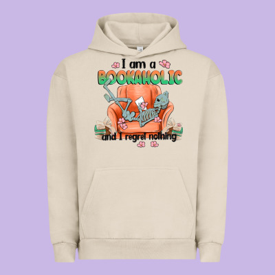 Bookaholic Urban Hoodie Designed By Maliassmallbusiness