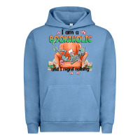 Pigment Pebble Blue bookaholic Urban Hoodie - MaliasSmallBusiness